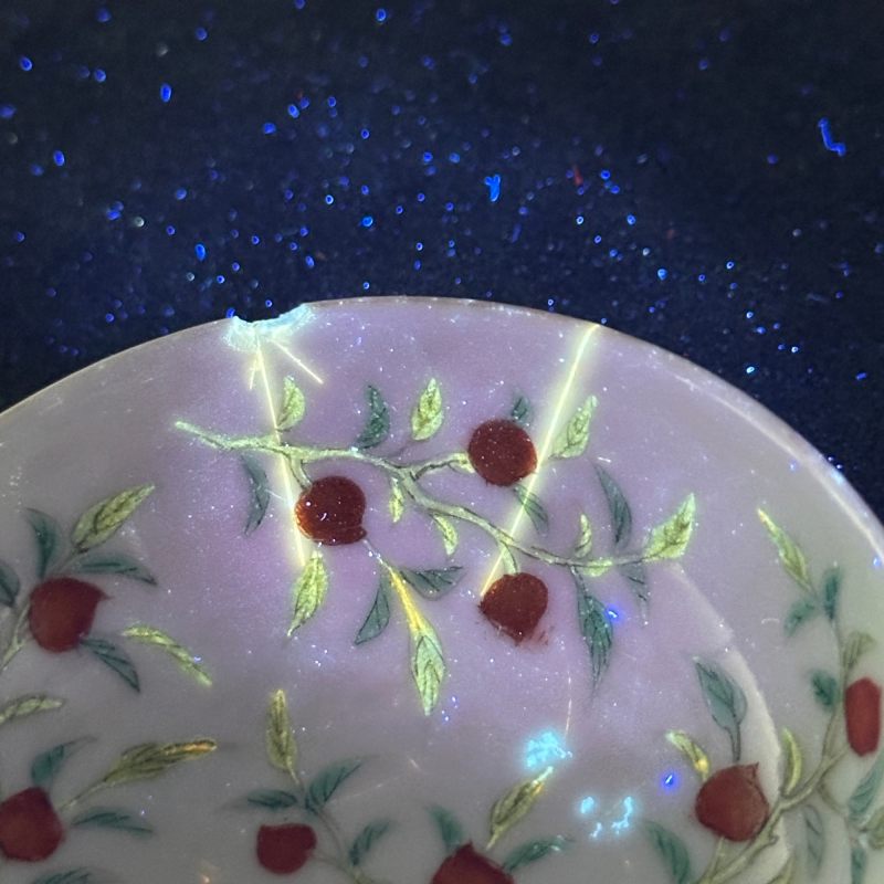 清光绪 粉彩瑞果纹盘 - 图7