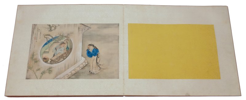 An album with fourteen fine paintings on silk - 图6