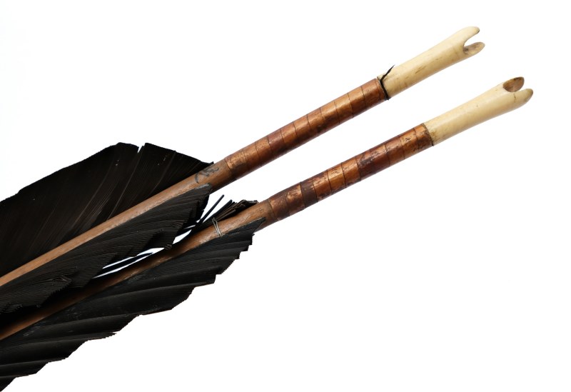 骲箭 | A pair of Manchu feathered archery signal arrows, Bàojiàn (骲箭) - 图3