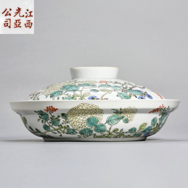 民国 粉彩一品锅 - 图1
