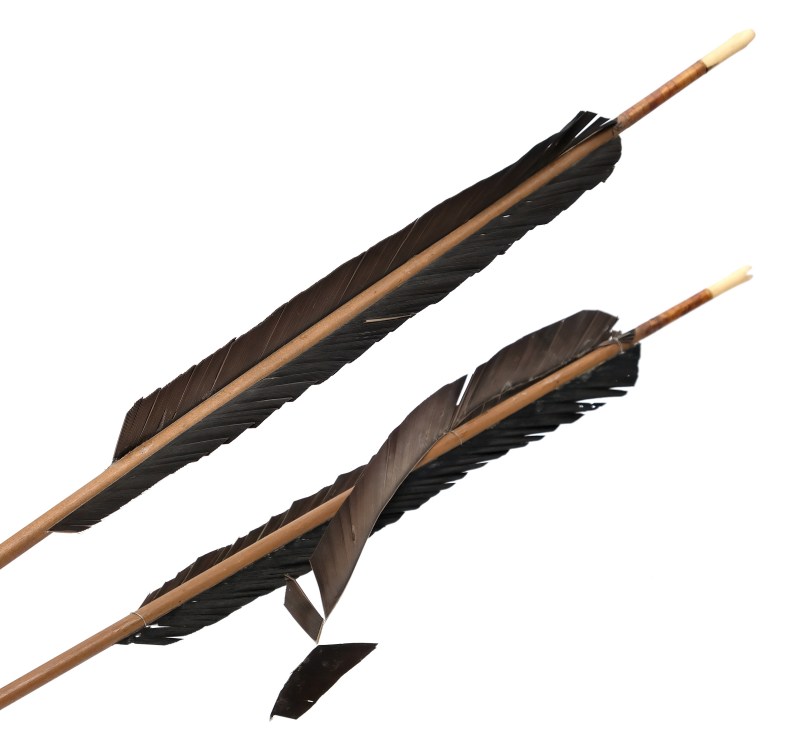 骲箭 | A pair of Manchu feathered archery signal arrows, Bàojiàn (骲箭) - 图4