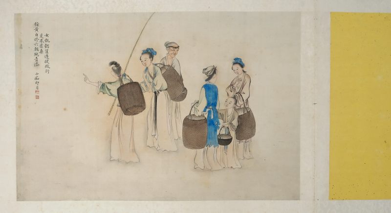 An album with fourteen fine paintings on silk - 图10