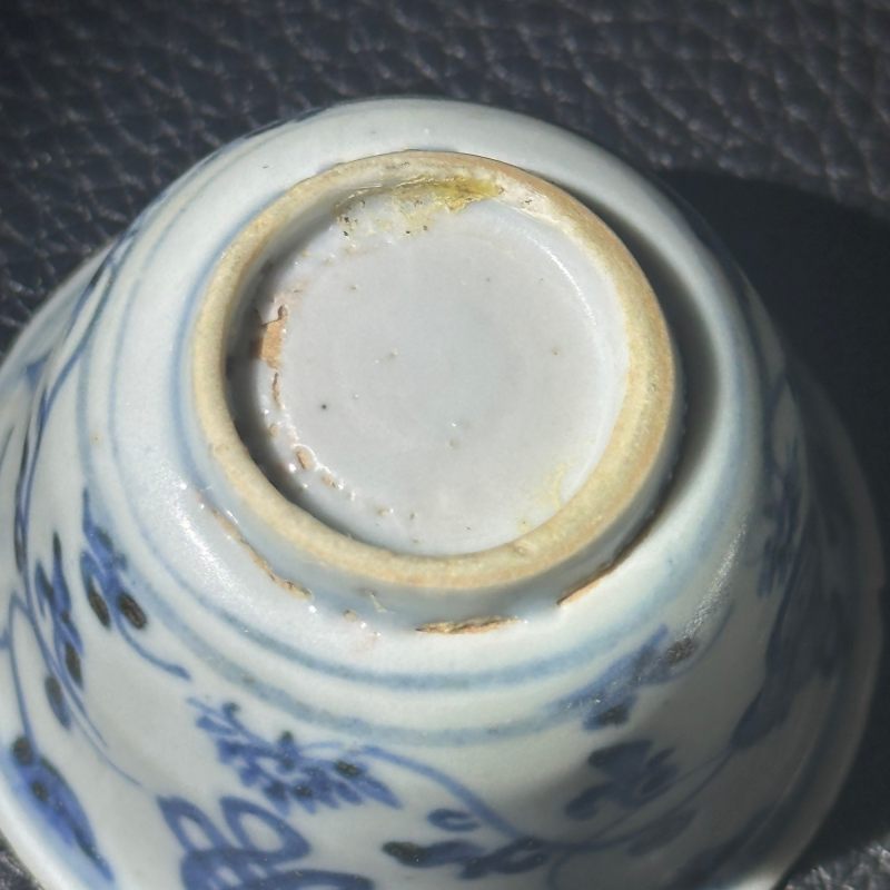 明中期 青花花卉纹杯 - 图16
