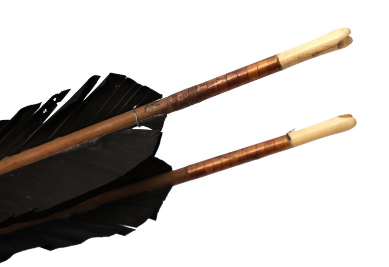 骲箭 | A pair of Manchu feathered archery signal arrows, Bàojiàn (骲箭) - 图6