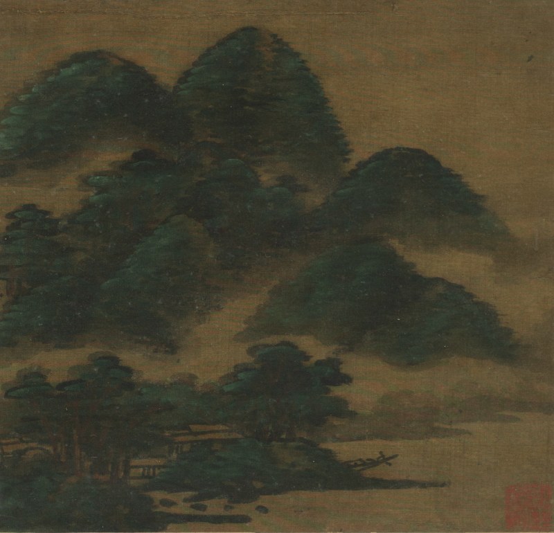 A mountainous landscape in the style of Mifu - 图1