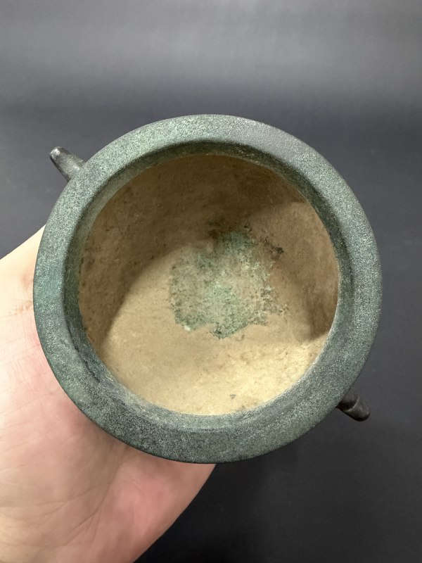 明末清初 铜错金银兽面纹簋式炉 - 图8