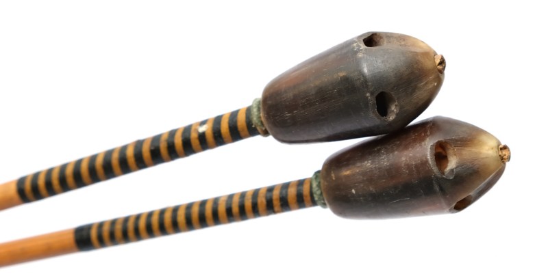 骲箭 | A pair of Manchu feathered archery signal arrows, Bàojiàn (骲箭) - 图2