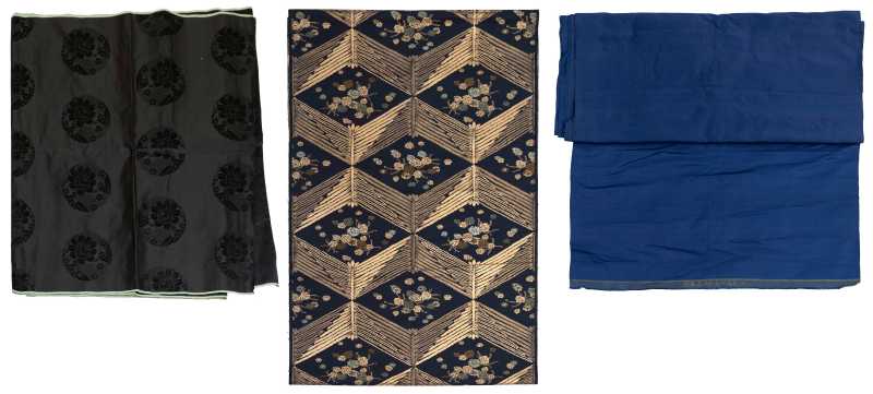 Three silk fabric bolts - 图2