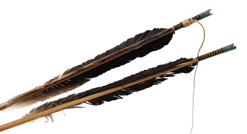 骲箭 | A pair of Manchu feathered archery signal arrows, Bàojiàn (骲箭) - 图3