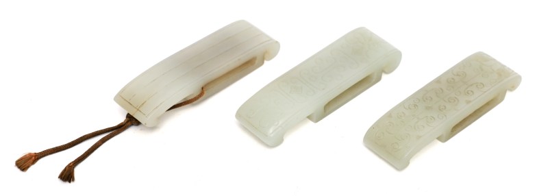 Three jade scabbard sheaths