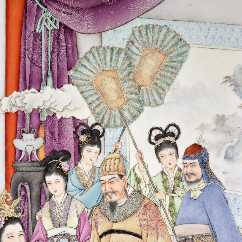 20世纪70年代 李金根贵妃图瓷板 - 图6