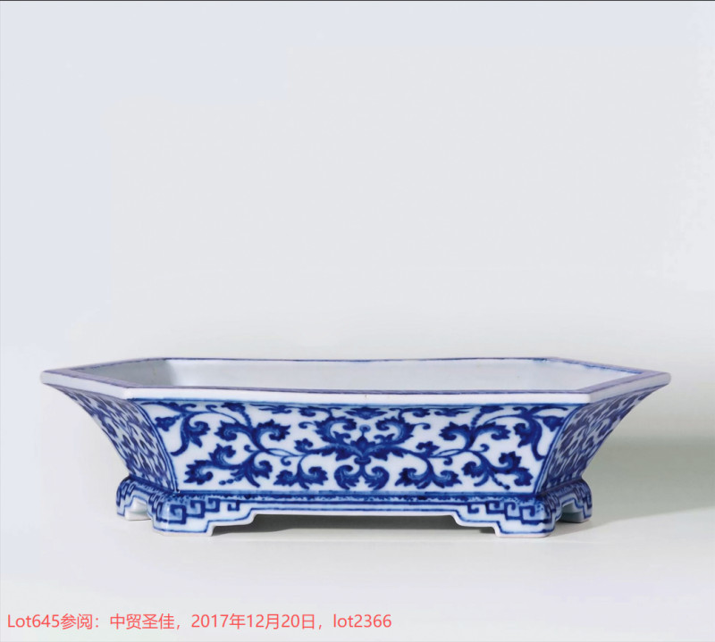 18-19世纪 粉青釉六方花盆 - 图9