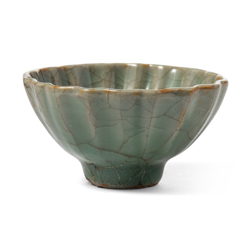 A small celadon 'lotus' cup