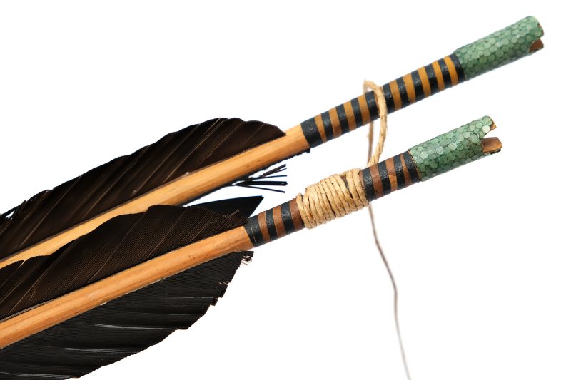 骲箭 | A pair of Manchu feathered archery signal arrows, Bàojiàn (骲箭) - 图4