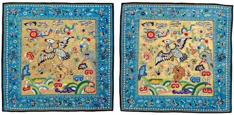 A collection of sixteen silk rank badges - 图4