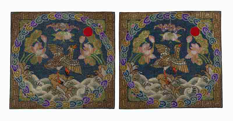 A collection of sixteen silk rank badges - 图6