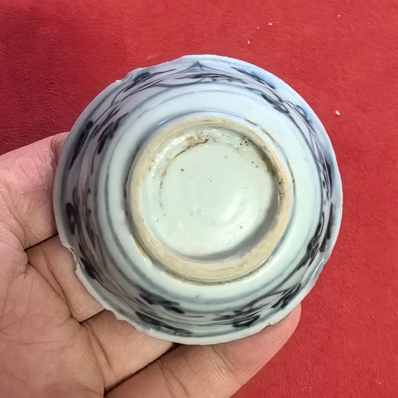 明中期 青花花卉纹杯 - 图10