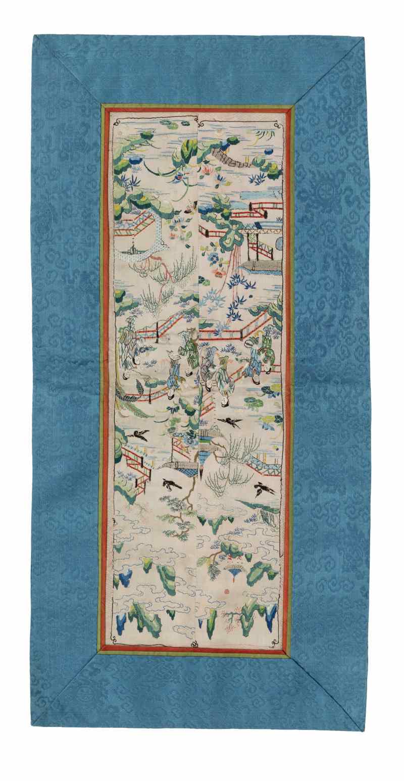 Seven silk embroidered panels - 图10