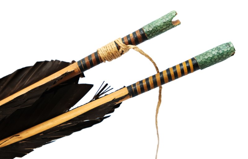骲箭 | A pair of Manchu feathered archery signal arrows, Bàojiàn (骲箭) - 图8