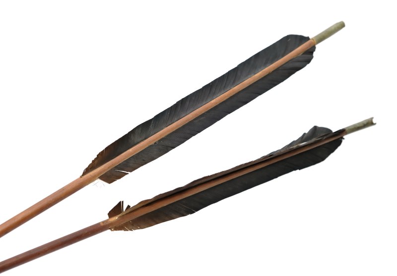 骲箭 | A pair of Manchu feathered archery signal arrows, Bàojiàn (骲箭) - 图3