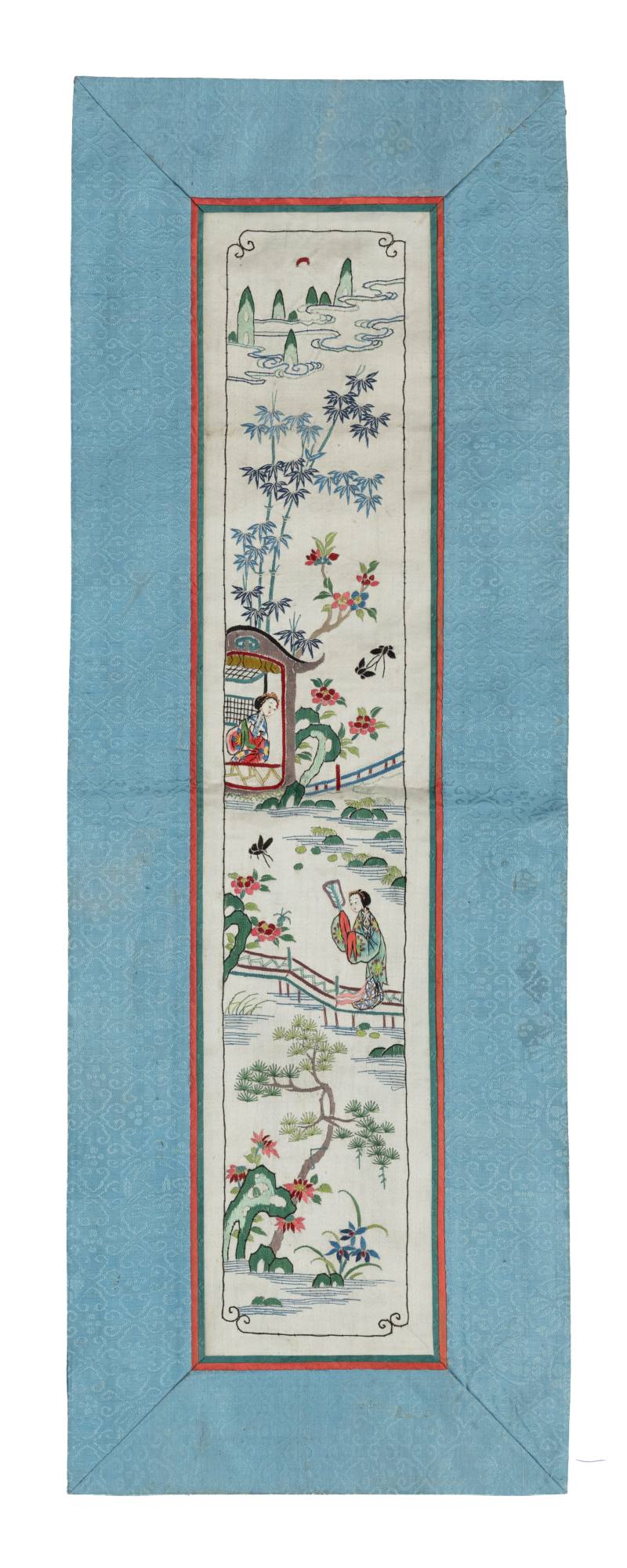 Seven silk embroidered panels - 图14