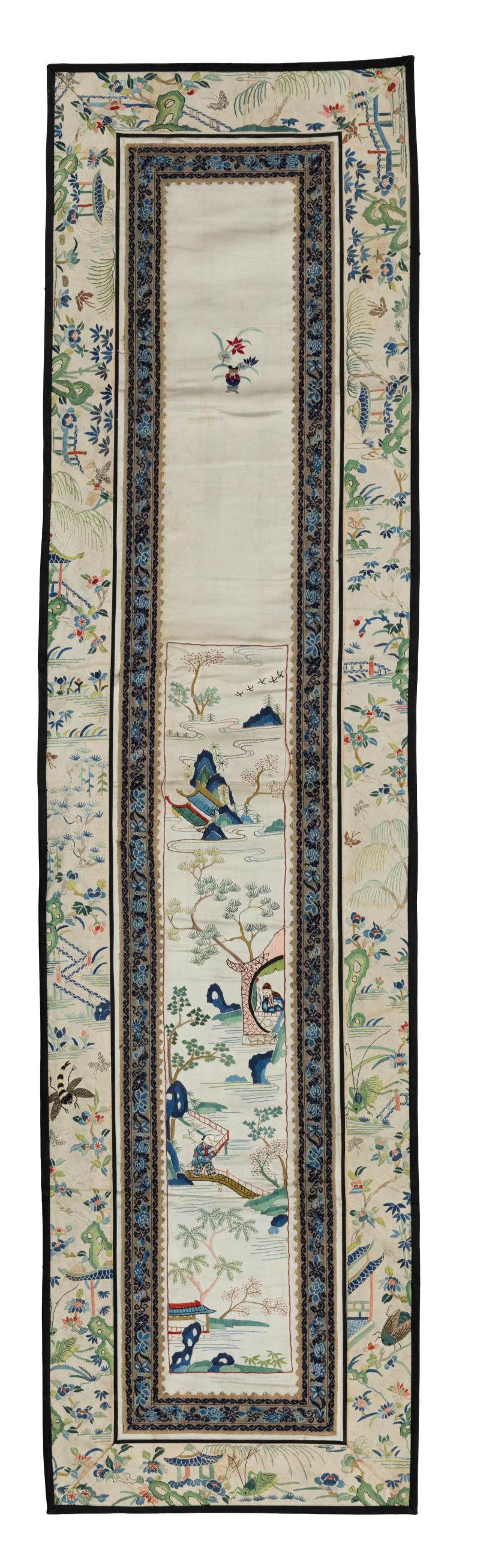 Seven silk embroidered panels - 图12
