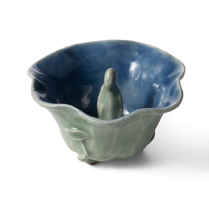 A celadon-glazed 'lotus' puzzle or surprise cup