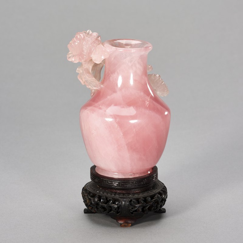 20世纪60-70年代 芙蓉石花卉瓶 - 图5