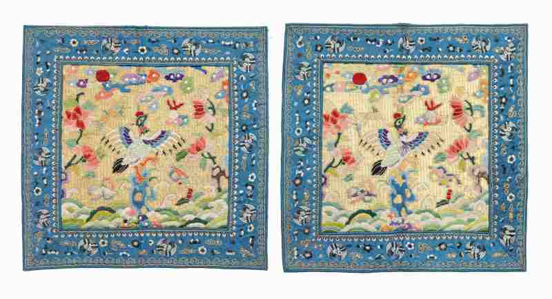 A collection of sixteen silk rank badges - 图14
