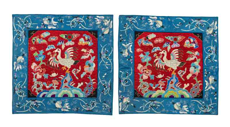 A collection of sixteen silk rank badges - 图16