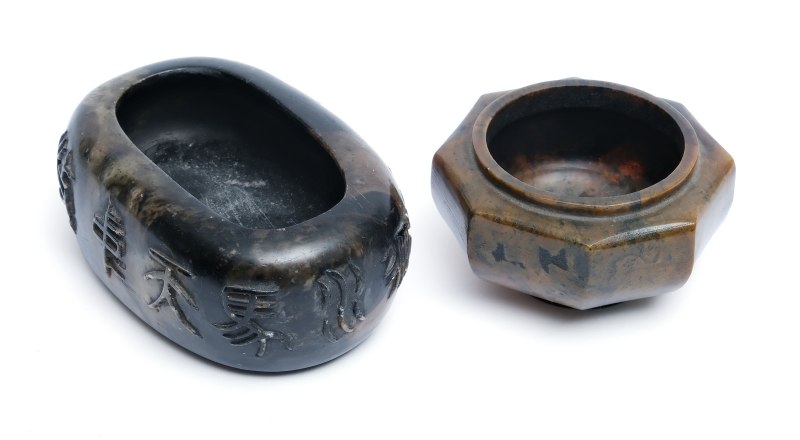Two jade-carved brush washers - 图3