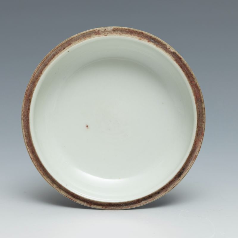 An underglaze blue and copper-red seal paste 'dragon' box and cover - 图7