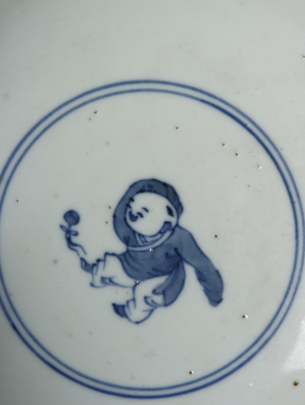 清初 青花婴戏图碗 - 图8