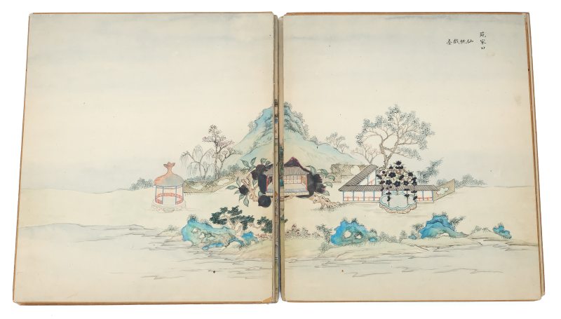 An album with paintings of villages and dwellings in mainland China and Taiwan - 图5