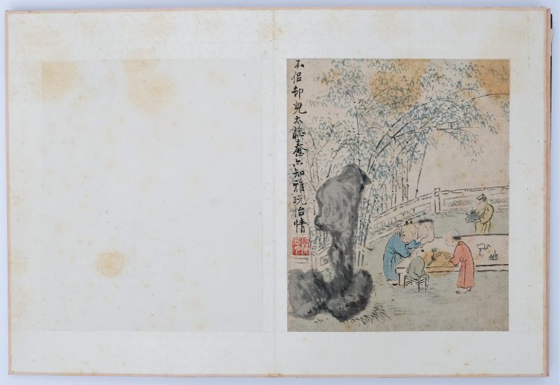 An album with paintings of playing boys titled: 'A playful painting by Mr. Xu Tianchi (Xu Wei) of the Ming dynasty, for an elder brother/peer' - 图13