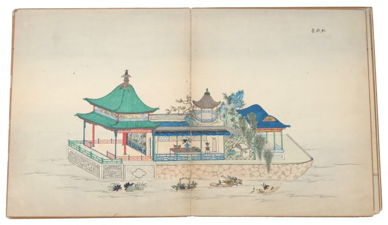 An album with paintings of villages and dwellings in mainland China and Taiwan - 图6
