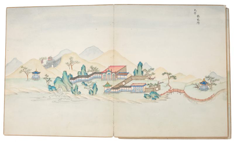 An album with paintings of villages and dwellings in mainland China and Taiwan - 图11