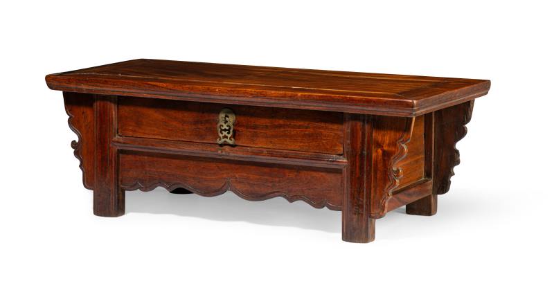 A nanmu single drawer kang table - 图1