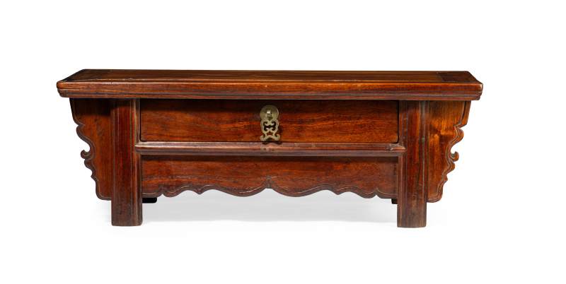 A nanmu single drawer kang table - 图2