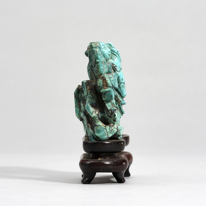 20世纪70年代 绿松石刘海戏金蟾 - 图3