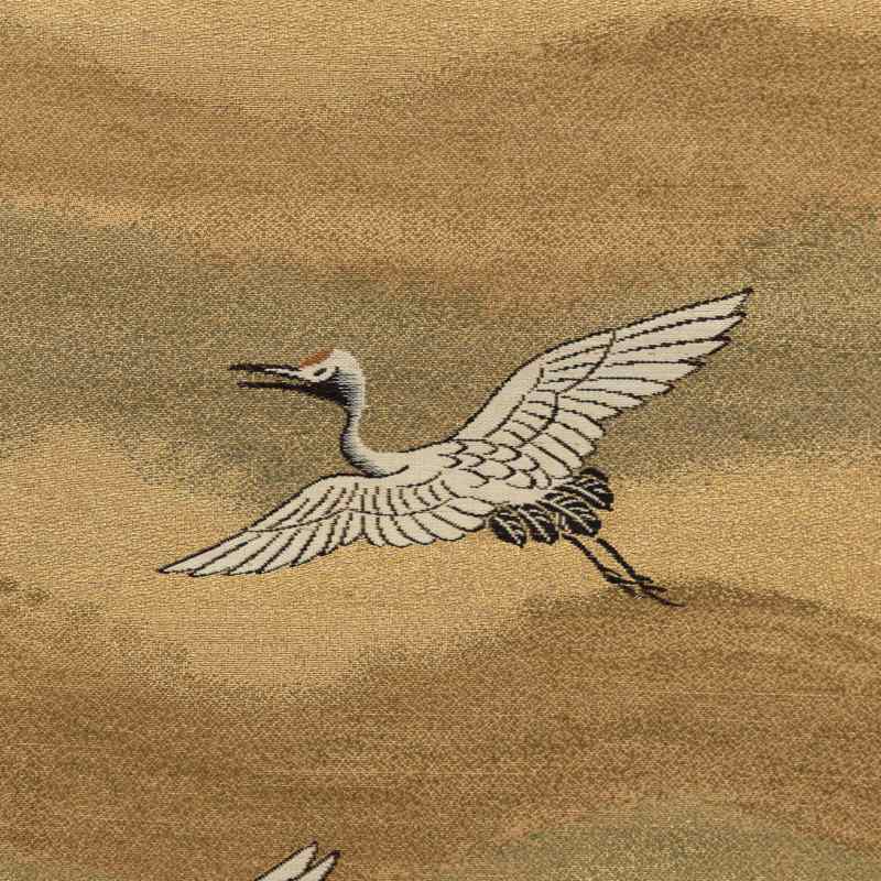 A silk yardage with crane bird decoration - 图5