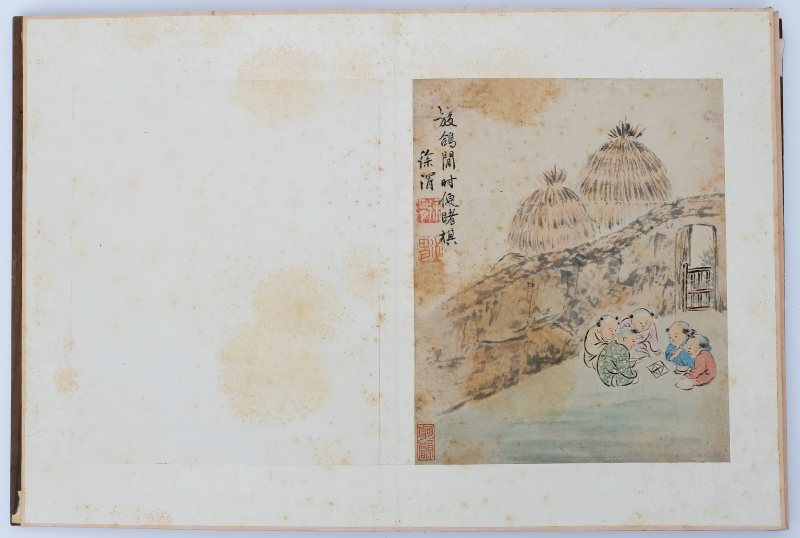 An album with paintings of playing boys titled: 'A playful painting by Mr. Xu Tianchi (Xu Wei) of the Ming dynasty, for an elder brother/peer' - 图17