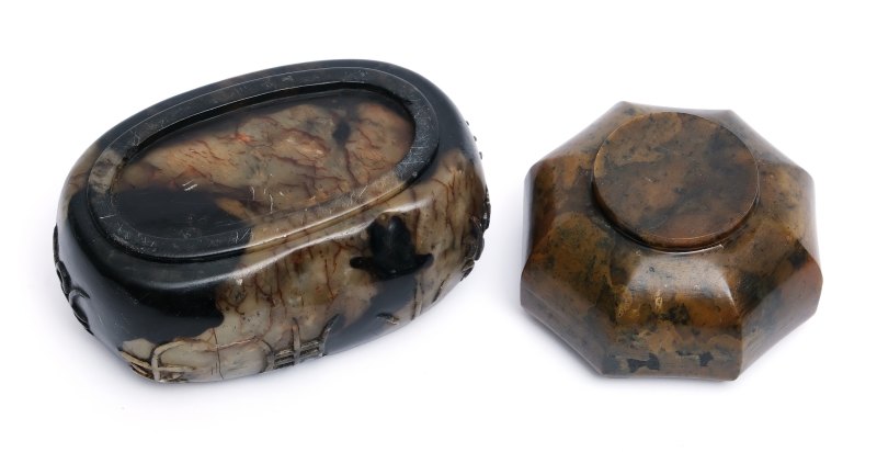 Two jade-carved brush washers - 图4