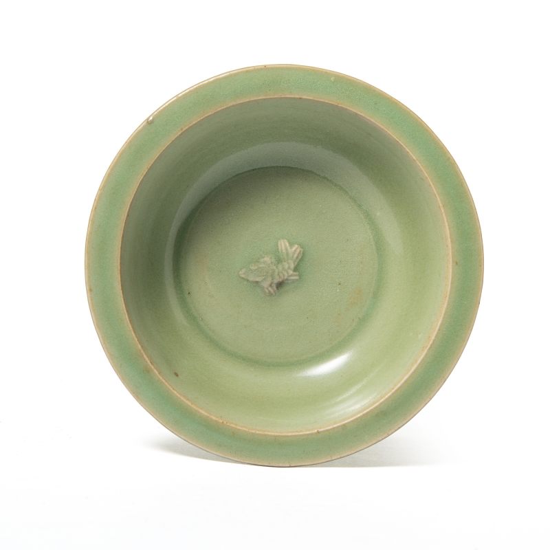 A small Longquan celadon unusual 'single-fish' dish