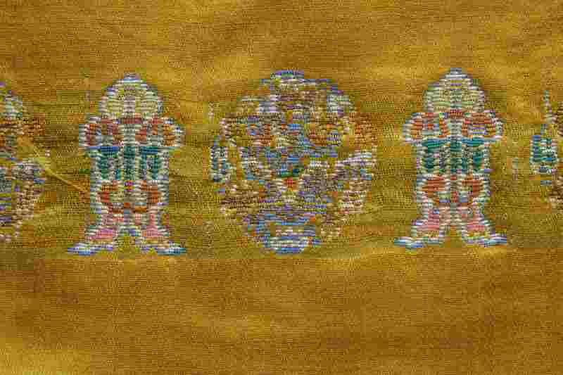 Two silk brocade panels - 图6
