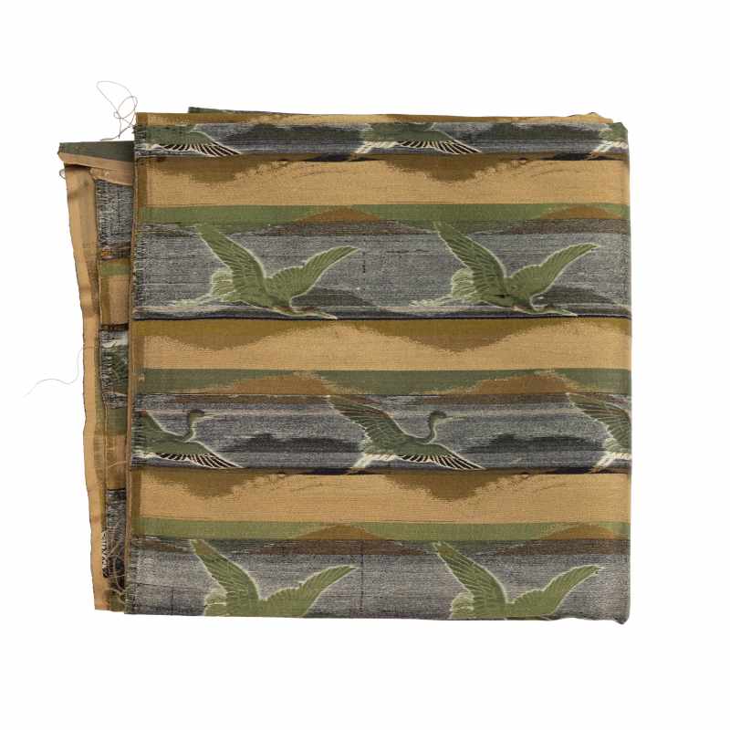 A silk yardage with crane bird decoration - 图8