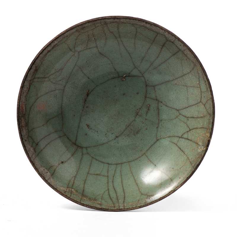 A celadon glazed dish