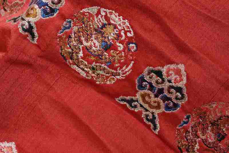 Two silk brocade panels - 图12