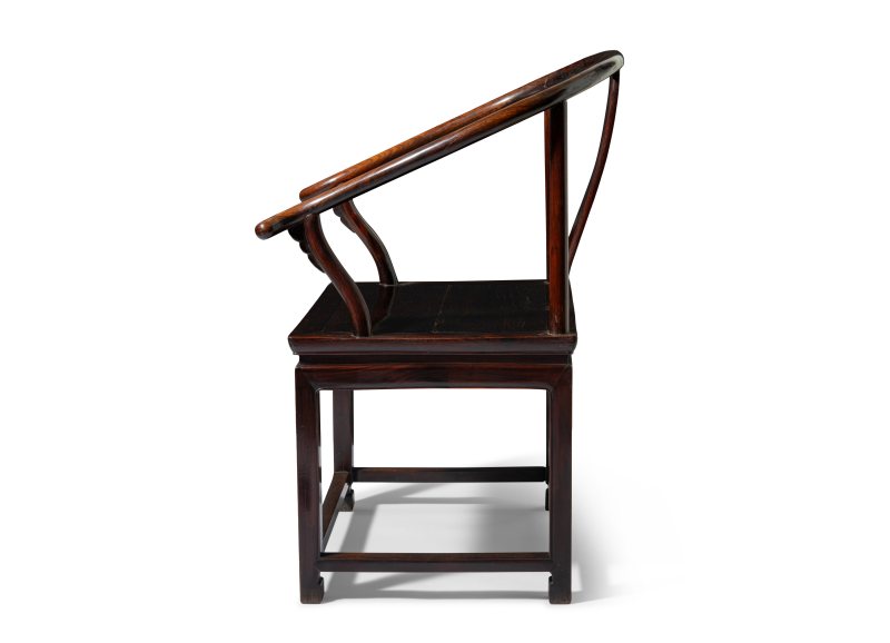 A hongmu horseshoe-back armchair, Quanyi - 图3