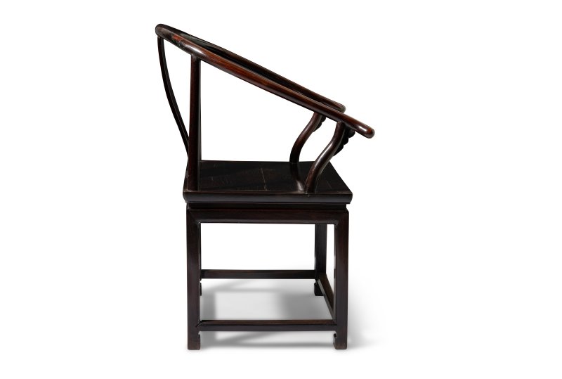A hongmu horseshoe-back armchair, Quanyi - 图6